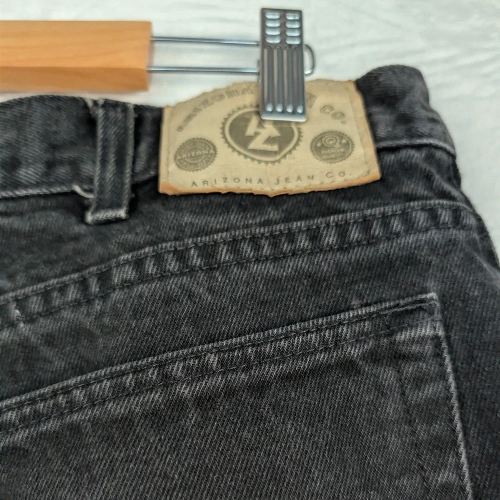 VTG‎ Arizona Jean Co Jeans Men's 36x31 Black Faded Skater Grunge Relaxed Fit Y2K